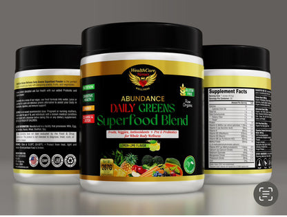 Abundance of Life Daily Greens Superfood - Lemon Lime