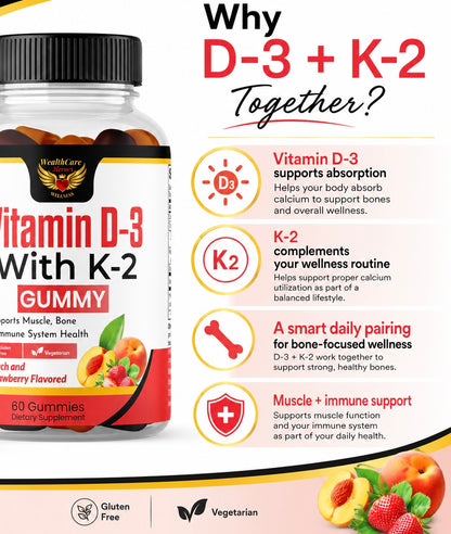 Vitamin D-3 with K-2 Gummy