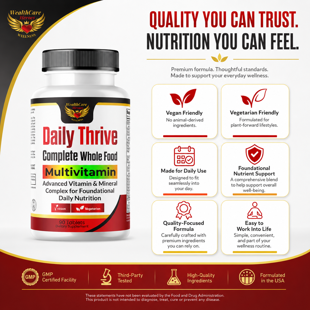 Daily Thrive Complete Whole Food Multivitamin
