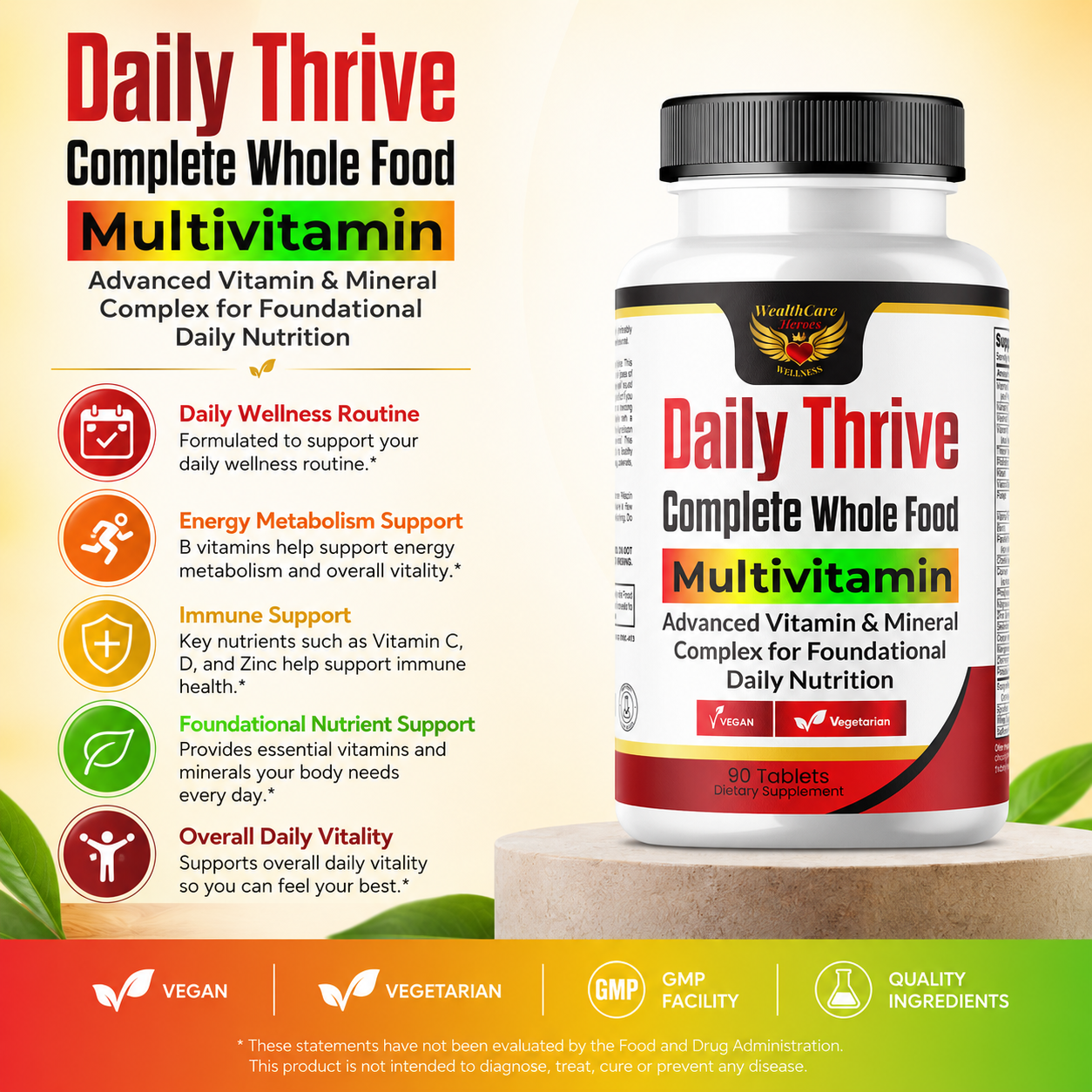 Daily Thrive Complete Whole Food Multivitamin