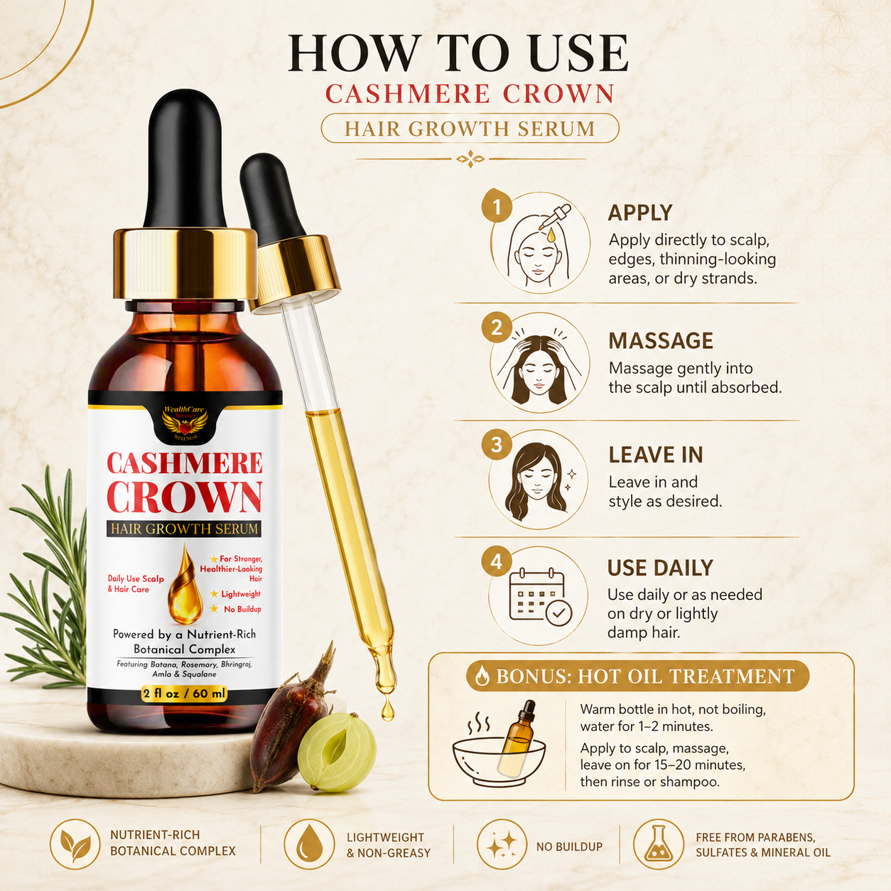Cashmere Crown Hair Growth Serum